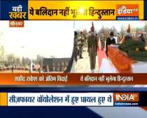 Wreath laying ceremony of BSF sub-inspector Rakesh Dobhal