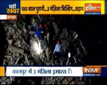 3-storey building collapses in Kanpur