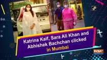 Katrina Kaif, Sara Ali Khan and Abhishek Bachchan clicked in Mumbai