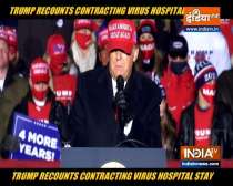 Trump recounts contracting virus, hospital stay