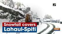 Snowfall covers Lahaul-Spiti