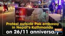 Protest outside Pak embassy in Nepal