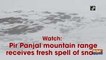 Watch: Pir Panjal mountain range receives fresh spell of snow