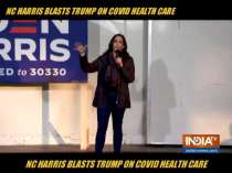 Harris blasts Trump on COVID, health care