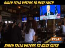 Biden supporters gather at a bar in Bangkok to watch US Election Day results
