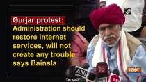 Gurjar protest: Administration should restore internet services, will not create any trouble, says Bainsla