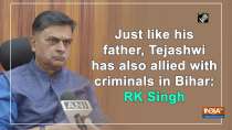 Just like his father, Tejashwi has also allied with criminals in Bihar: RK Singh