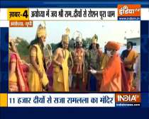 Top 9: Over 5 lakh diyas lit on Saryu riverbank in Ayodhya