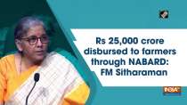 Rs 25,000 crore disbursed to farmers through NABARD: FM Sitharaman