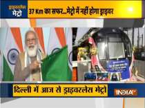 Delhi: PM Modi flags off driverless train operations on Metro