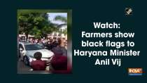 Watch: Farmers show black flags to Haryana Minister Anil Vij