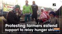Protesting farmers extend support to relay hunger strike