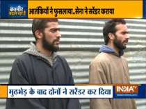 Two militants surrender during encounter in Kashmir