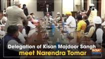 Delegation of Kisan Majdoor Sangh meet Narendra Tomar