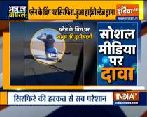 Aaj Ka Viral: Man climbs airplane wing right before takeoff