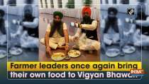 Farmer leaders once again bring their own food to Vigyan Bhawan