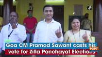 Goa CM Pramod Sawant casts his vote for Zilla Panchayat Elections
