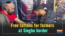Free tattoos for farmers at Singhu border