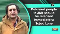 Detained people in JandK should be released immediately: Sajad Lone