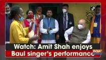 Watch: Amit Shah enjoys Baul singer