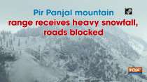 Pir Panjal mountain range receives heavy snowfall, roads blocked