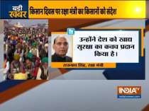 Rajnath Singh greets farmers of Nation on 