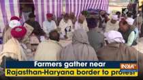 Farmers gather near Rajasthan-Haryana border to protest