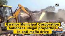 Gwalior Municipal Corporation bulldozes illegal properties in anti-mafia drive