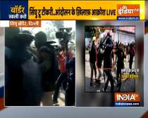 Delhi Cop Injured By Sword During Clashes At Farmers