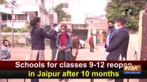 Schools for classes 9-12 reopen in Jaipur after 10 months