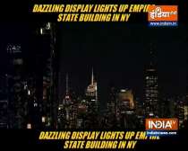Dazzling display lights up Empire State Building