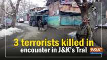 3 terrorists killed in encounter in Jammu and Kashmir