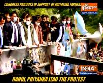 Congress protests in support of agitating farmers