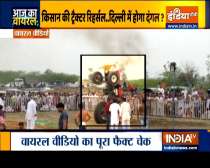 Aaj Ka Viral: Protesting farmer Tractor performing stunts on road?