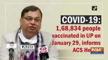 COVID-19: 1,68,834 people vaccinated in UP on January 29, informs ACS Health