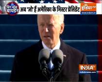 Joe Biden calls for unity in first speech as US President