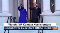 Watch: VP Kamala Harris enters Eisenhower Executive Office Building