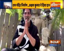 Akshay Kumar donates for construction of Ayodhya