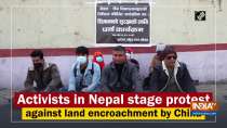 Activists in Nepal stage protest against land encroachment by China