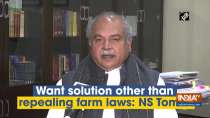 Want solution other than repealing farm laws: NS Tomar