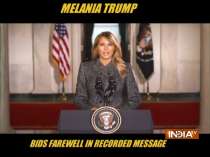 Melania Trump bids farewell in recorded message