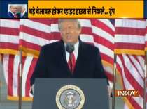 I wish the new administration great luck and success, says US President Trump in farewell address