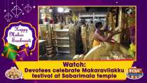 Watch: Devotees celebrate Makaravilakku festival at Sabarimala temple
