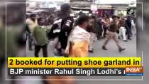 2 booked for putting shoe garland in BJP minister Rahul Singh Lodhi