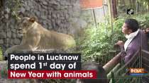 People in Lucknow spend 1st day of New Year with animals