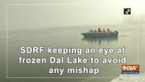 SDRF keeping an eye at frozen Dal Lake to avoid any mishap