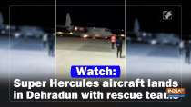 	Watch: Super Hercules aircraft lands in Dehradun with rescue teams