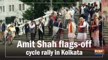 	Amit Shah flags-off cycle rally in Kolkata