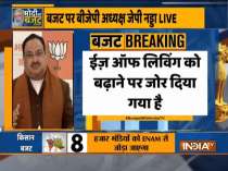 This budget is dedicated to the welfare of all people of India: BJP president JP Nadda