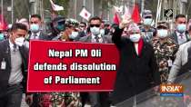 Nepal PM Oli defends dissolution of Parliament